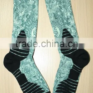 Polyester Cotton Printed Socks for Men thumbnail-4
