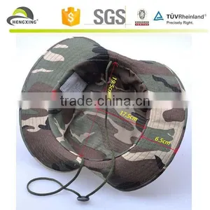 Wholesale Military Hats, Custom Camp Hat, Bucket Hat With String thumbnail-2