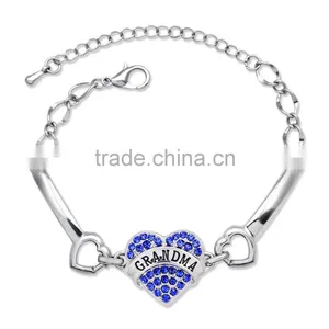 Custom Design Nurse Bracelet Crytstal Heart Charm Bracelet for Angel in White Nurse thumbnail-5
