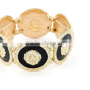 Exaggerated Metal Disk Lion a Drip Bracelets Bracelets Temperament thumbnail-1