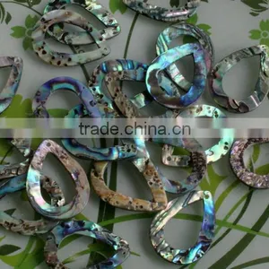 Natural Leaf Shape Black Shell Charms Diy Black Shell Charm Pendant Wholesale Jewelry Accessories thumbnail-4