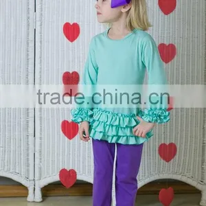 Ruffle Long Sleeve Icing Ruffle Raglan 3/4 Length T-Shirt thumbnail-2