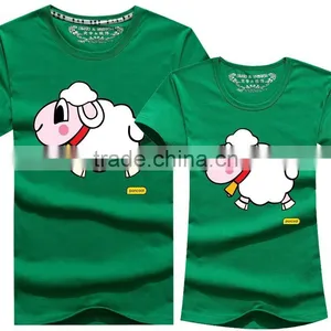 Custom Made Cheap Unique Lovely Cartoon Couple T-Shirts thumbnail-5