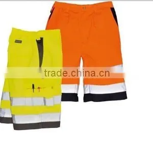 Yellow Hi-Vis Men With Reflect Strips Short Pants thumbnail-4