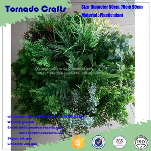 Tornado Crafts 50cm 70cm 90cm Small Moq Wall Hanging Circle Artificial Plants Iron Shelf For Wall Decor thumbnail-1