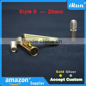 Gold/Silver 23mm Shoelaces Laces Cylindrical Aglets For Mids & Lows Trainers - Metal Aglets Shoe Laces Tips Replacement thumbnail-4