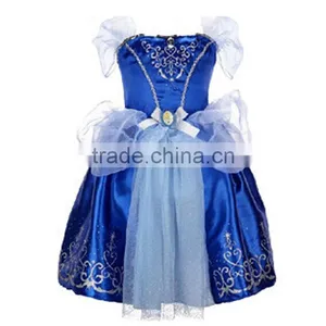 2015 Wholesale Simple Style White Color Lace Girls Birthday Party Dresses thumbnail-5