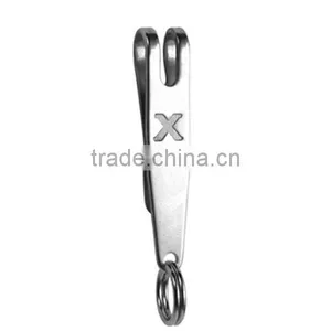 EDC Bag Suspension Clip With Key Ring Carabiner Stainless Steel Outdoor Quicklink Tool thumbnail-2