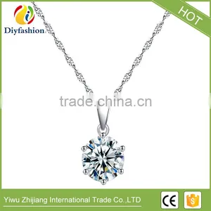 2017 Hot Selling White Gold Plated Jewelry Three-Piece Suit With Cubic Zircon Earring Ring And Necklace thumbnail-2