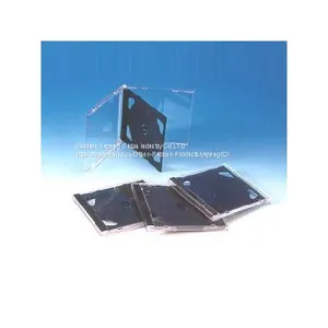 Коробка для CD, кейс для CD, чехол для CD 10,4 мм. Двойной квадрат с черным поддоном. Высокое качество по доступной цене thumbnail-2