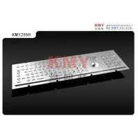 IP65 Kiosk Metal Keyboard With Trackball and Numpad KMY299H thumbnail-1