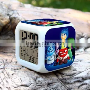 Hot Promotional Gift Alarm Clocks, Movie Inside Out Digital Clock, Inside Out Clock Cheap Price thumbnail-2