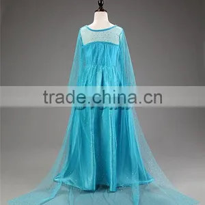(Hot Sell) Frozen Girl Dress Mullet Dress for Chirldren Summer Dress One-piece Beautiful Wedding Dress thumbnail-4