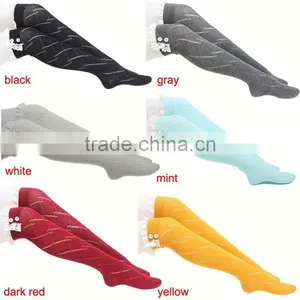 Women Socks Knitted Boot Cuffs Button Leg Warmers Crochet Lace Trim thumbnail-4