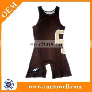 Sublimated Wholesale Wrestling Singlet, Mens Wholesale Wrestling Singlet thumbnail-5