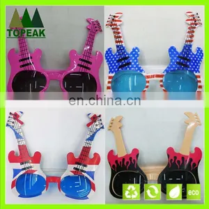 Hot Sale Guitar Style Sunglasses Music Party Glasses Fancy Party Glasses thumbnail-1