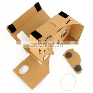 Hot Sales Cardboard 3D VR Virtual Reality Google Headset Movie Games Glasses for Phones VR004 thumbnail-1