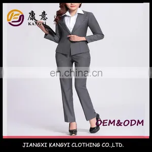 Spring Autumn Long Sleeve Turn-Down Collar Slim Fit Woman Suit thumbnail-1