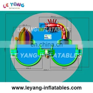 Commercial Giant Inflatable Water Park, Inflatable Slide With Swimming Pool for Rent thumbnail-3