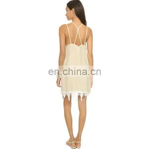 OEM Hot Sale Latest Casual Fashion Dress Designs Ladies Dress Cutting thumbnail-2