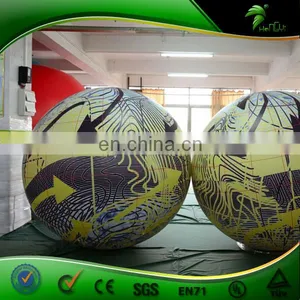 Giant Yellow Air Balloon Helium Balloon Party Decorative Led Lighting Balloon Custom LOGO Shape Helium Ball thumbnail-1