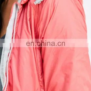 High Quality Unisex Black Waterproof Windbreaker Jacket 100 Polyester thumbnail-4