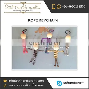Cute Braided Colorful Fancy Rope Keychain thumbnail-1
