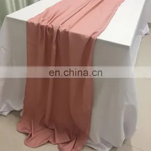TR041#58 Coral Crepe de Chine Mexican Table Runner Decoration thumbnail-6