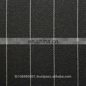 Polyester/Viscose Fabric Dyed Suiting (Big Stripes) thumbnail-3
