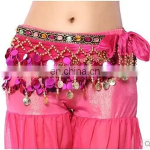 Egyptian Style Sequins Shiny Women Belly Dance Hip Scarf Belts Y-2041# thumbnail-3