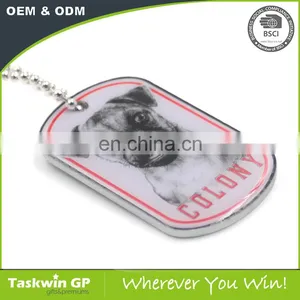 Low Price Custom Metal Male Couple Aluminum Antique 3D Dog Tag thumbnail-3