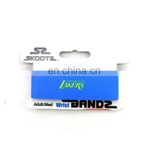 Custom Colorful Sports Paper Card Elastic Wristband thumbnail-1