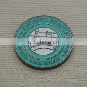 China Factory Enamel Metal Coin With Coin Capsules thumbnail-2