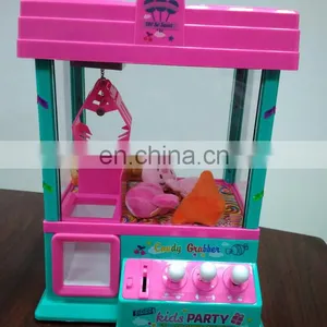 2018 Hot-sale Mini Claw Machine Toy Wholesale Claw Crane Machine With LED Light and Music for Kids thumbnail-1
