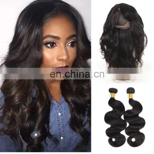 Alixpress Malaysian Hair Body Wave 360 Lace Frontal Closure thumbnail-1