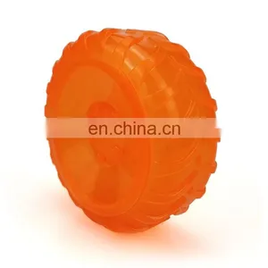 Semi-transparent Dog Treat Tyre Shape Toy , IQ Treat Dispensing Toy ,Dog Chew Toys thumbnail-1