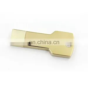 Portable Hot Sell Metal Key USB Flash Drive 8GB 16GB USB 2.0 Promotional USB Memory Key thumbnail-1