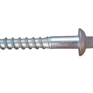 Railroad Coach Screw Spike Used Mostly on Ballasted Tracks at Open Sections thumbnail-3