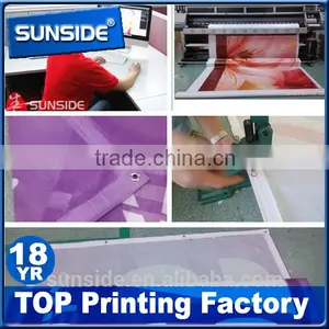 Durable Pole Pocket Hanging Mesh Banner With Grommets Custom Print Mesh Fabric Manufacturer D-0628 thumbnail-1