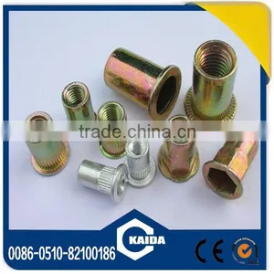 High Quality Flat Head Knurled Rivet Nut thumbnail-3