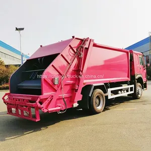 HOWO 6 Wheel 14 Cubic Meter 15m3 Compactor Garbage Truck thumbnail-3