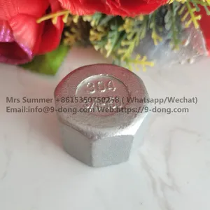 150lbs Stainless Steel NPT BSPT Threaded Fitting - Hexagon Head Cap thumbnail-4