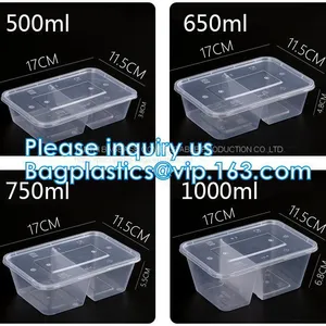 3 Compartment Durable Plastic Food Meal Prep Bento Box,modern Style Food Grade Plastic Fresh Box/bento Box/lunch Box Pac thumbnail-3