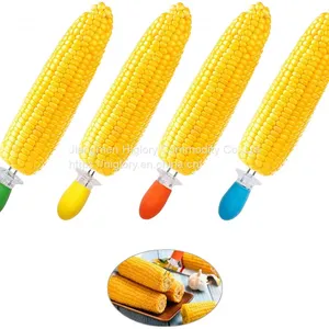 Creative Corn Barbecue Fork Stainless Steel Corn Needle for Kitchen Fruit Fork Garden BBQ TOOL thumbnail-5