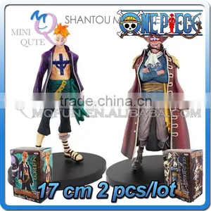 MINI QUTE 17 cm Japanese Anime One Piece Action Figure Pirates Gol D Roger & Marco Brinquedos Boys in Box NO.MQ 085 thumbnail-1