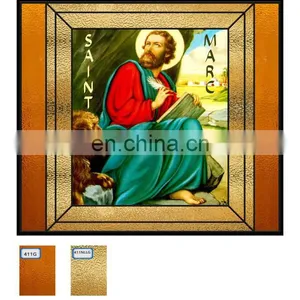 Customized Patterned Cathedral Vintage Architectural Stained Glass Church Windows DecorationTransparent Tiffany Stained Glass thumbnail-2