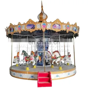 Hot Carousel Amusement Equipment for Kiddie Carousel Attractions Merry go Round Rides for Sale thumbnail-1