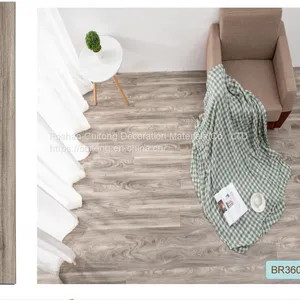 Laminated Plastic Floor Tile Clip Wood Grain Floor Tile Marble Floor Refurbished Straight Spread Quick SPC Floor thumbnail-1