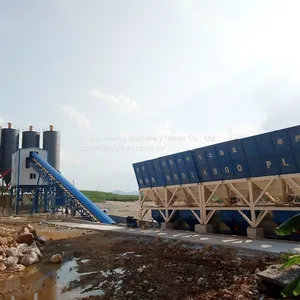 Complete Set Hzs180 Big Size Concrete Batching Plant Used for Construction thumbnail-1