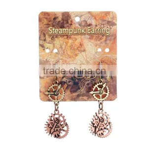 2016 New Arrival Wheel Gear Vintage Dangle Earrings Steampunk Woman Earring thumbnail-4